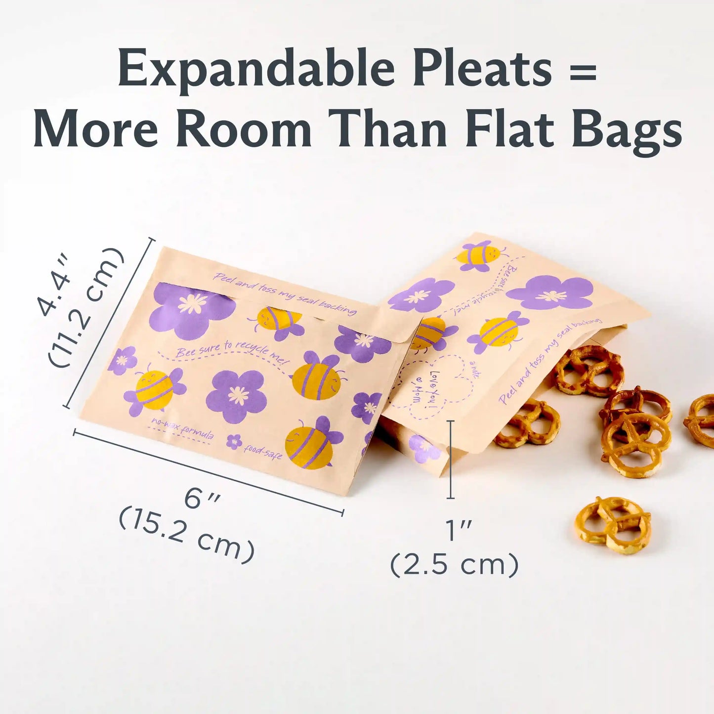 Recyclable Paper Bags 2-Pack 100ct