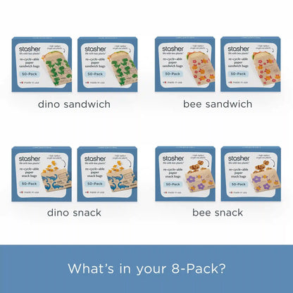 Recyclable Paper Bags 8-Pack 400ct